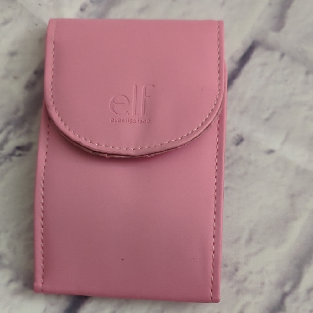 e.l.f.Pink Makeup Case W/ Mini Makeup Brushes